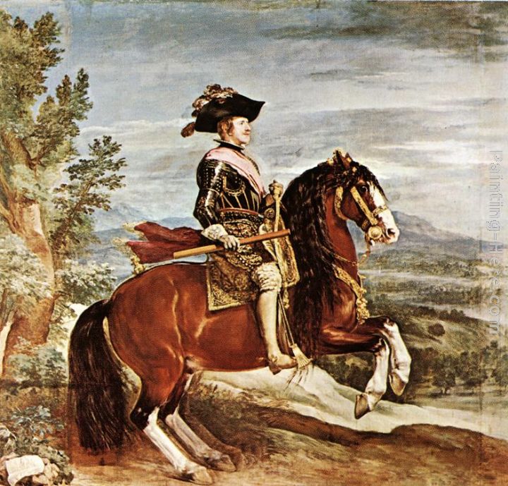 Equestrian Portrait of Philip IV painting - Diego Rodriguez de Silva Velazquez Equestrian Portrait of Philip IV art painting